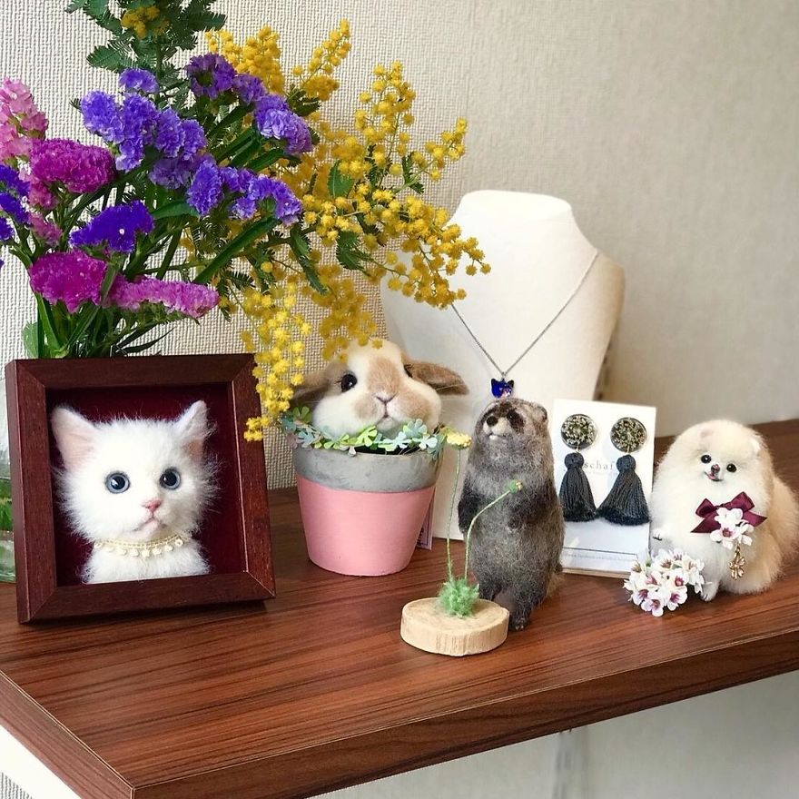 Japanese Artist Makes Realistic 3D Cat Portraits Out Of Felted Wool, And The Result Is Too Purrfect Japanese Artist Makes Realistic 3D Cat Portraits Out Of Felted Wool, And The Result Is Too Purrfect