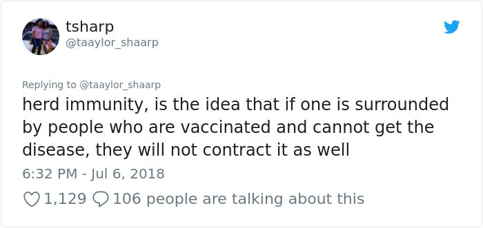 Girl Goes Viral On Twitter For Delivering All The Real Facts About Vaccines And People Can’t Thank Her Enough Girl Goes Viral On Twitter For Delivering All The Real Facts About Vaccines And People Can’t Thank Her Enough