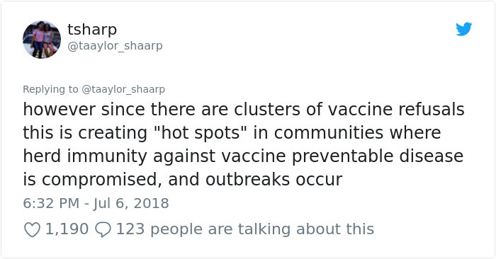 Girl Goes Viral On Twitter For Delivering All The Real Facts About Vaccines And People Can’t Thank Her Enough Girl Goes Viral On Twitter For Delivering All The Real Facts About Vaccines And People Can’t Thank Her Enough