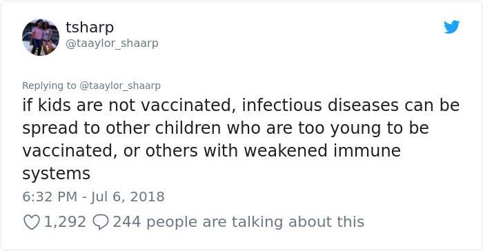 Girl Goes Viral On Twitter For Delivering All The Real Facts About Vaccines And People Can’t Thank Her Enough Girl Goes Viral On Twitter For Delivering All The Real Facts About Vaccines And People Can’t Thank Her Enough