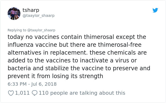 Girl Goes Viral On Twitter For Delivering All The Real Facts About Vaccines And People Can’t Thank Her Enough Girl Goes Viral On Twitter For Delivering All The Real Facts About Vaccines And People Can’t Thank Her Enough