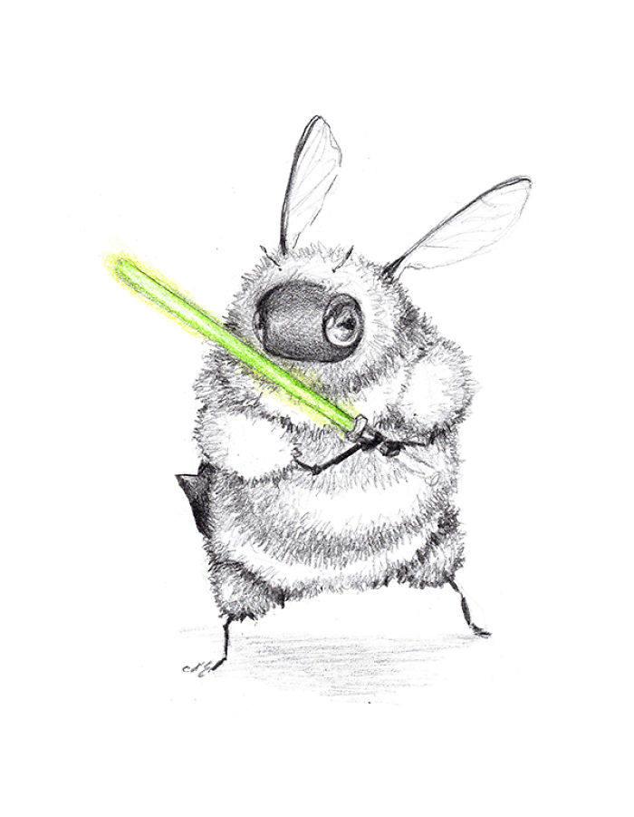 Artist Paints Iconic Movie And Cartoon Characters As Bees, And The Result Is Extremely Cute Artist Paints Iconic Movie And Cartoon Characters As Bees, And The Result Is Extremely Cute