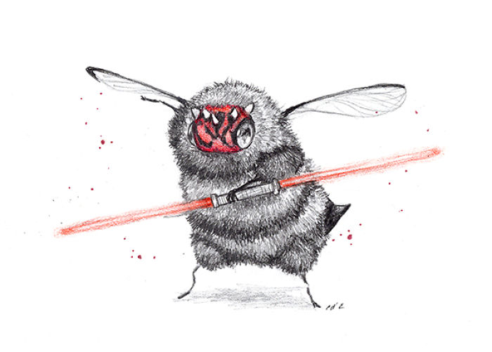 Artist Paints Iconic Movie And Cartoon Characters As Bees, And The Result Is Extremely Cute Artist Paints Iconic Movie And Cartoon Characters As Bees, And The Result Is Extremely Cute