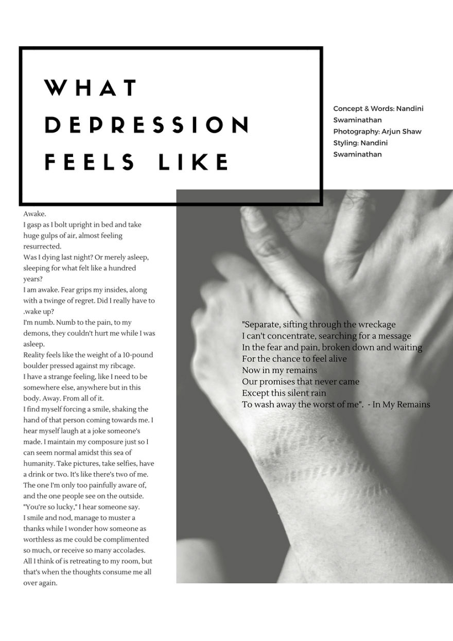 I Show You What Depression Feels Like Using Iconic Linkin Park Lyrics &#038; Photography