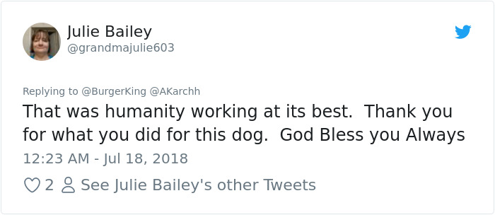 Sick Dog Get His Dream Fullfilled By Burger King After They Offer Free Burgers For The Rest Of His Life