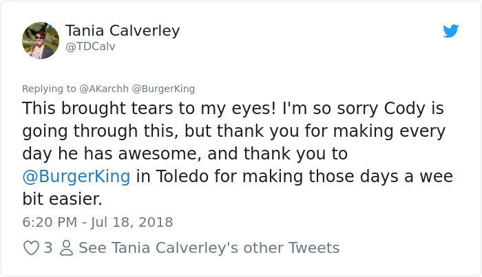 Sick Dog Get His Dream Fullfilled By Burger King After They Offer Free Burgers For The Rest Of His Life