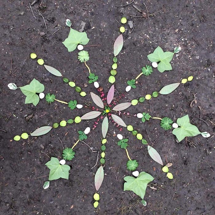 I Create Mandalas From Things I Find In Nature As A Way To Meditate