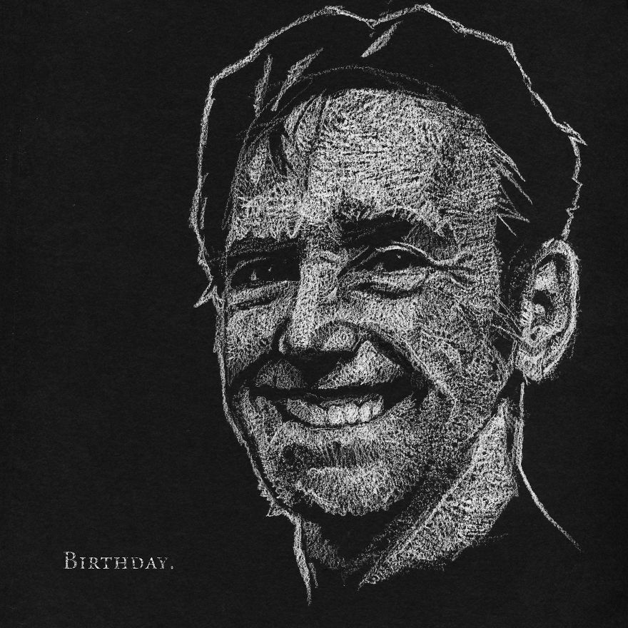 I’ve Drawn Hundreds Of Portraits Of My Friends For Their Birthdays I’ve Drawn Hundreds Of Portraits Of My Friends For Their Birthdays