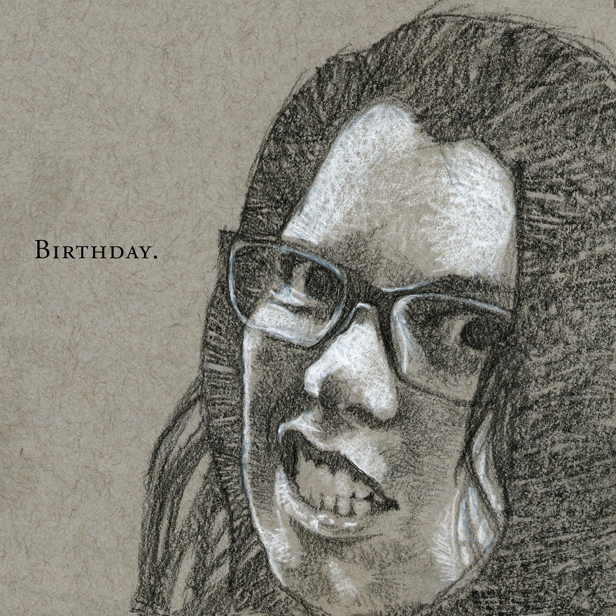 I’ve Drawn Hundreds Of Portraits Of My Friends For Their Birthdays I’ve Drawn Hundreds Of Portraits Of My Friends For Their Birthdays