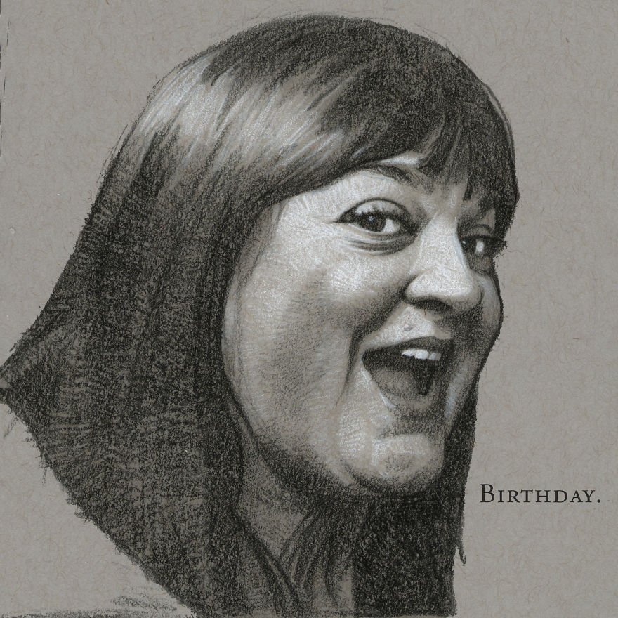 I’ve Drawn Hundreds Of Portraits Of My Friends For Their Birthdays I’ve Drawn Hundreds Of Portraits Of My Friends For Their Birthdays