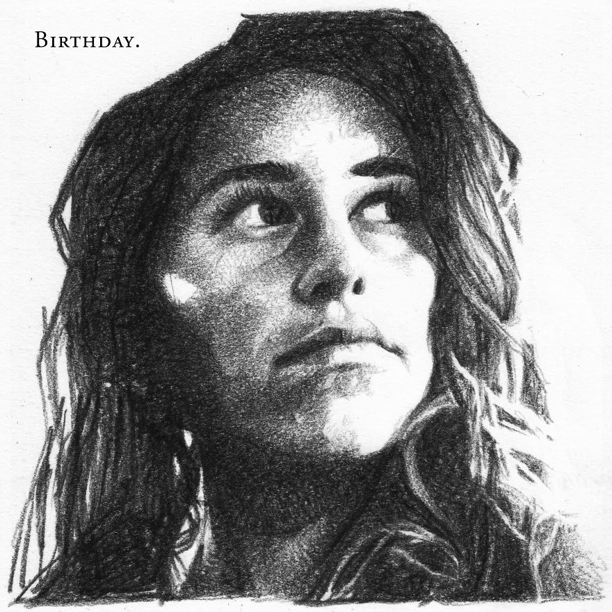 I’ve Drawn Hundreds Of Portraits Of My Friends For Their Birthdays I’ve Drawn Hundreds Of Portraits Of My Friends For Their Birthdays