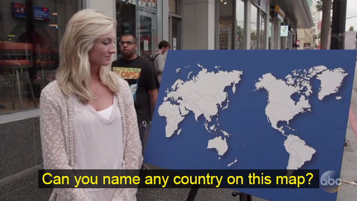 Jimmy Kimmel Asked A Stupidly Simple Geography Question, And These People Still Managed To Fail Jimmy Kimmel Asked A Stupidly Simple Geography Question, And These People Still Managed To Fail