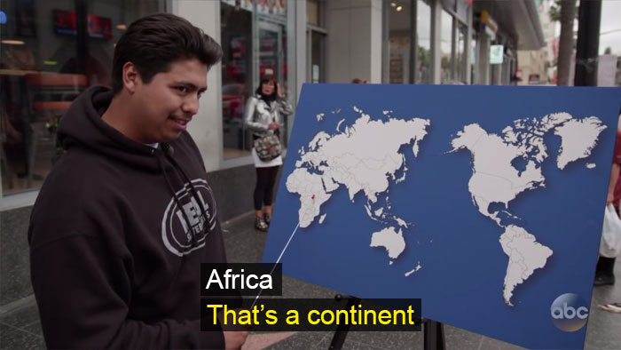 Jimmy Kimmel Asked A Stupidly Simple Geography Question, And These People Still Managed To Fail Jimmy Kimmel Asked A Stupidly Simple Geography Question, And These People Still Managed To Fail