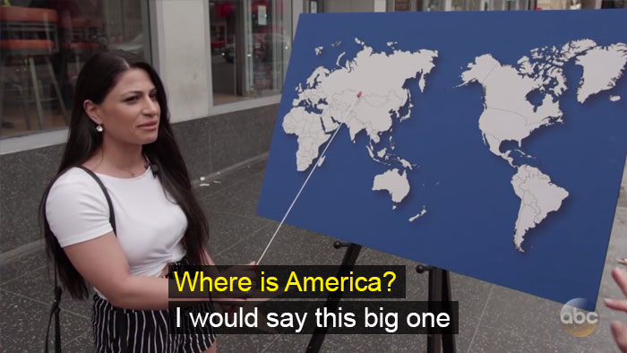 Jimmy Kimmel Asked A Stupidly Simple Geography Question, And These People Still Managed To Fail Jimmy Kimmel Asked A Stupidly Simple Geography Question, And These People Still Managed To Fail