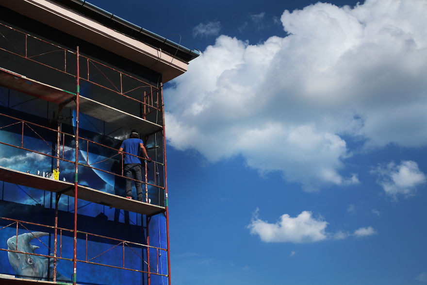 Tribute Mural For Sudan- The Last Male Northern White Rhino By Paula Duță & The Orion At Sisaf 2018 Tribute Mural For Sudan- The Last Male Northern White Rhino By Paula Duță & The Orion At Sisaf 2018