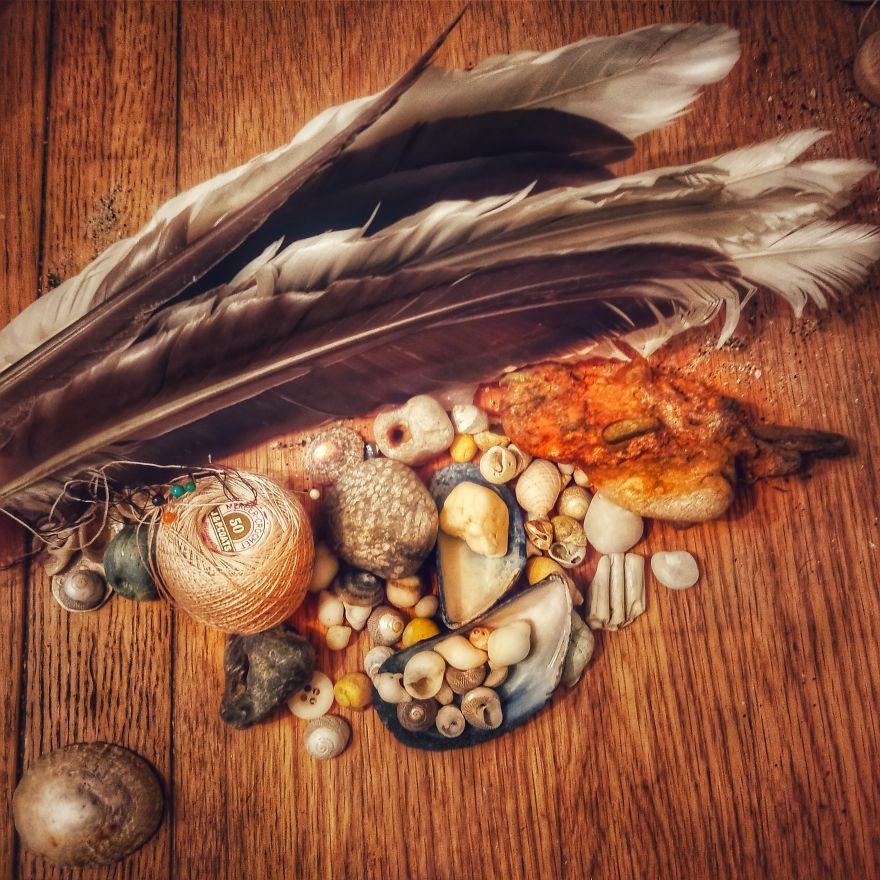 I Make A Living From Painting On Feathers And Shells In A Beautiful Seaside Town