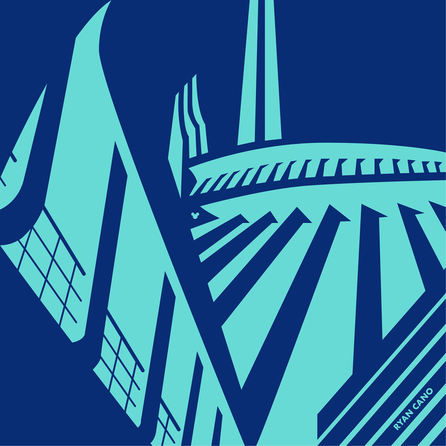 I Illustrate The Architecture And Design Of Disney Parks In Vivid Minimalism I Illustrate The Architecture And Design Of Disney Parks In Vivid Minimalism