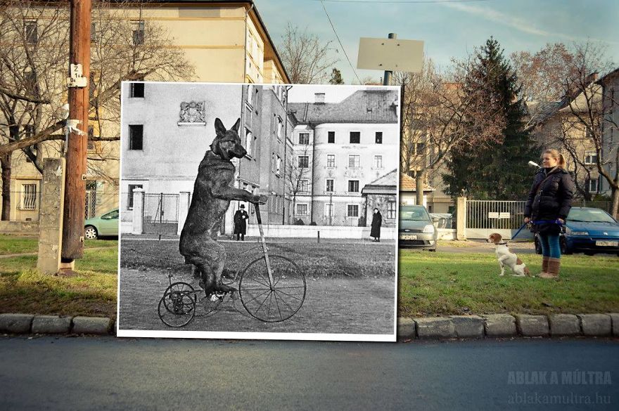 Photographer Lets Us Travel Back In Time By Combining 20th Century Pictures With Modern Day Surroundings Photographer Lets Us Travel Back In Time By Combining 20th Century Pictures With Modern Day Surroundings