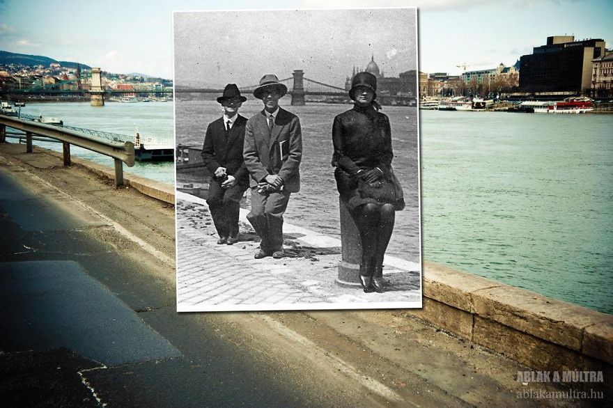 Photographer Lets Us Travel Back In Time By Combining 20th Century Pictures With Modern Day Surroundings Photographer Lets Us Travel Back In Time By Combining 20th Century Pictures With Modern Day Surroundings