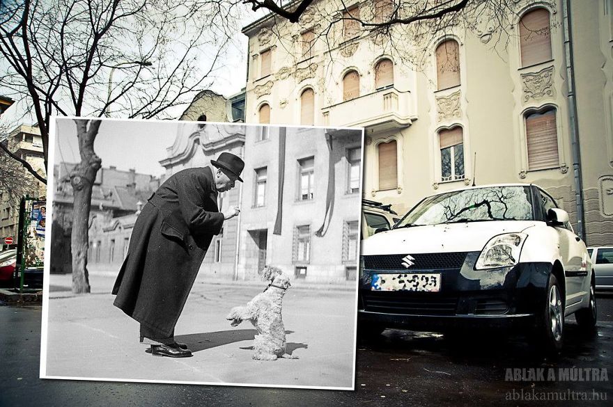 Photographer Lets Us Travel Back In Time By Combining 20th Century Pictures With Modern Day Surroundings Photographer Lets Us Travel Back In Time By Combining 20th Century Pictures With Modern Day Surroundings