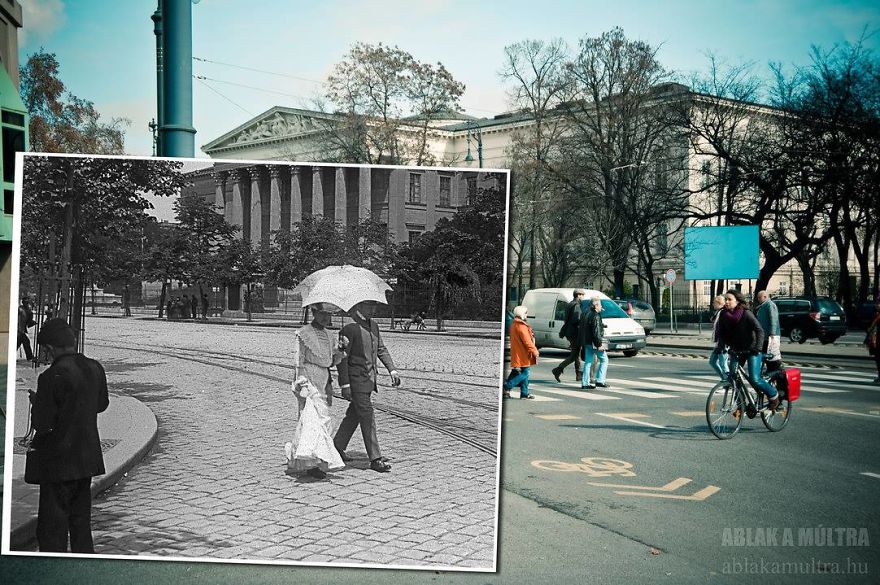 Photographer Lets Us Travel Back In Time By Combining 20th Century Pictures With Modern Day Surroundings Photographer Lets Us Travel Back In Time By Combining 20th Century Pictures With Modern Day Surroundings