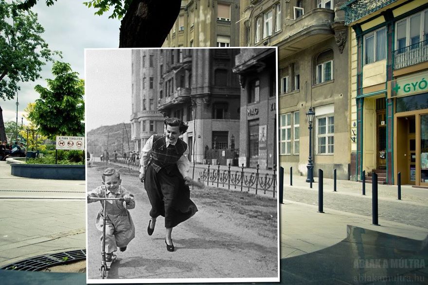 Photographer Lets Us Travel Back In Time By Combining 20th Century Pictures With Modern Day Surroundings Photographer Lets Us Travel Back In Time By Combining 20th Century Pictures With Modern Day Surroundings