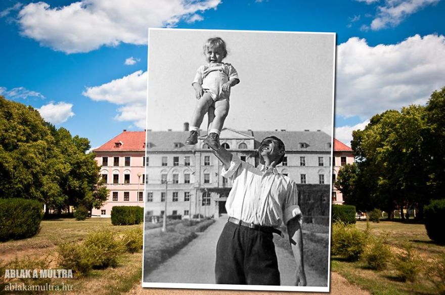 Photographer Lets Us Travel Back In Time By Combining 20th Century Pictures With Modern Day Surroundings Photographer Lets Us Travel Back In Time By Combining 20th Century Pictures With Modern Day Surroundings