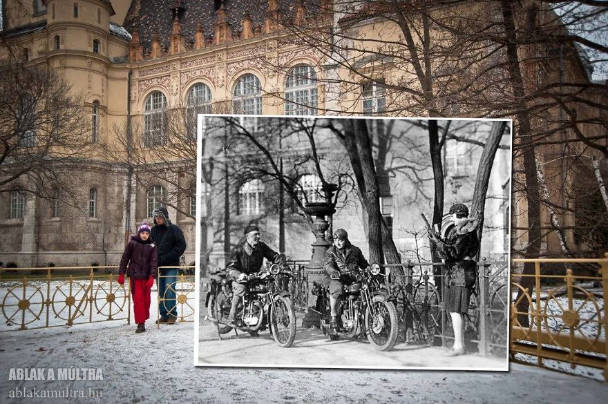 Photographer Lets Us Travel Back In Time By Combining 20th Century Pictures With Modern Day Surroundings Photographer Lets Us Travel Back In Time By Combining 20th Century Pictures With Modern Day Surroundings