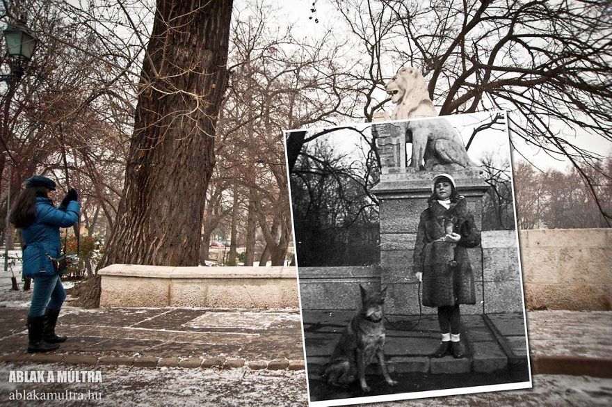 Photographer Lets Us Travel Back In Time By Combining 20th Century Pictures With Modern Day Surroundings Photographer Lets Us Travel Back In Time By Combining 20th Century Pictures With Modern Day Surroundings