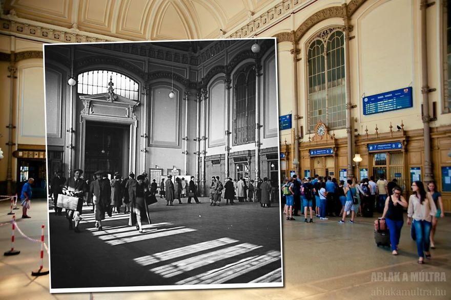 Photographer Lets Us Travel Back In Time By Combining 20th Century Pictures With Modern Day Surroundings Photographer Lets Us Travel Back In Time By Combining 20th Century Pictures With Modern Day Surroundings