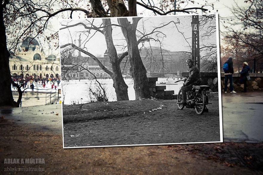 Photographer Lets Us Travel Back In Time By Combining 20th Century Pictures With Modern Day Surroundings Photographer Lets Us Travel Back In Time By Combining 20th Century Pictures With Modern Day Surroundings