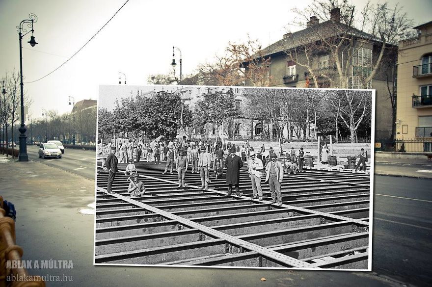 Photographer Lets Us Travel Back In Time By Combining 20th Century Pictures With Modern Day Surroundings Photographer Lets Us Travel Back In Time By Combining 20th Century Pictures With Modern Day Surroundings