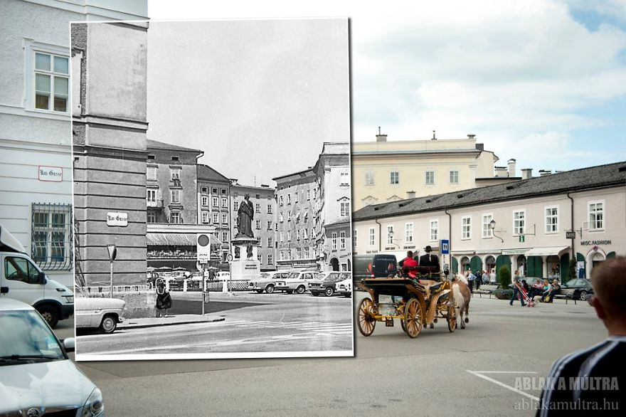 Photographer Lets Us Travel Back In Time By Combining 20th Century Pictures With Modern Day Surroundings Photographer Lets Us Travel Back In Time By Combining 20th Century Pictures With Modern Day Surroundings
