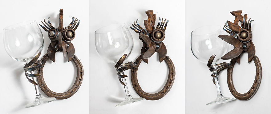 I Use Rusty Objects To Make A Brood Of “Wine Chicks” I Use Rusty Objects To Make A Brood Of “Wine Chicks”