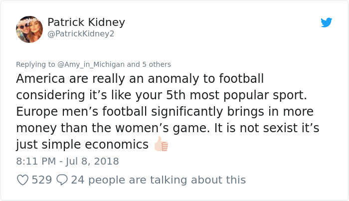 Feminist Accuses FIFA Of Sexism For Paying Men 8x More Than Women In World Cup, Gets Shut Down In Best Way