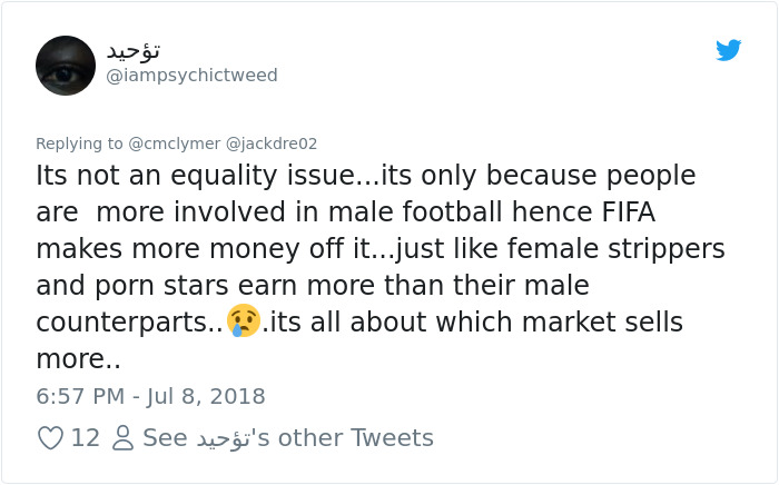 Feminist Accuses FIFA Of Sexism For Paying Men 8x More Than Women In World Cup, Gets Shut Down In Best Way
