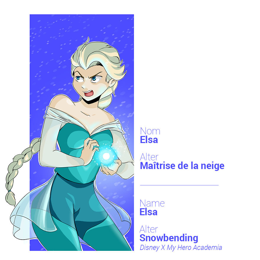 I Made 12 Disney Princesses With A Superpower, Inspired By My Hero Academia I Made 12 Disney Princesses With A Superpower, Inspired By My Hero Academia