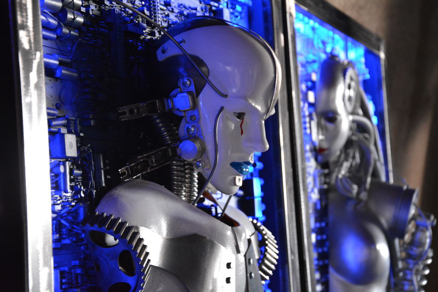 He Will Do Everything With The Trash. The Artist Inspired By Waste Creates Amazing Works. Children Can Inspire!