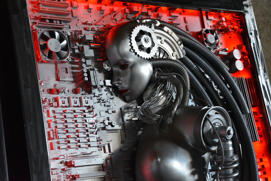 He Will Do Everything With The Trash. The Artist Inspired By Waste Creates Amazing Works. Children Can Inspire!