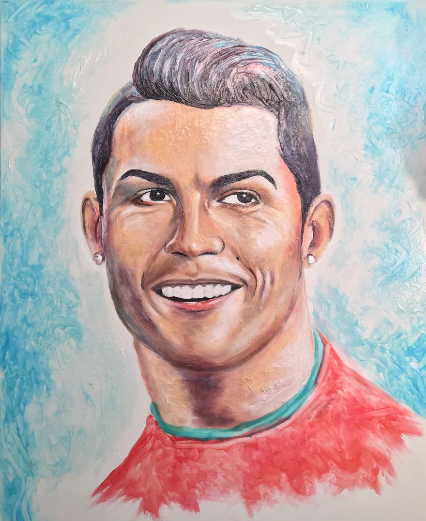 Amazing World Cup Players Portraits Made Completely With Toothpaste Amazing World Cup Players Portraits Made Completely With Toothpaste