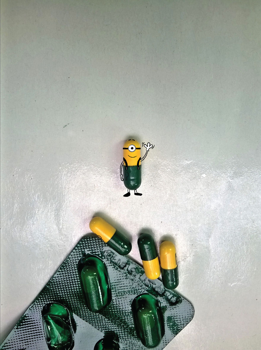 Lazy Art: I Look For Objects Lying Around To Complete My Illustrations Lazy Art: I Look For Objects Lying Around To Complete My Illustrations