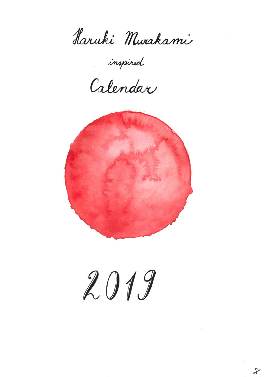 I Created This Illustrated 2019 Calendar As A Tribute To Haruki Murakami