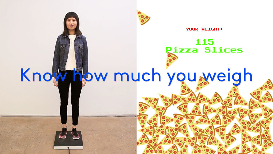 New York Digital Agency Invents Machine That Lets You Learn About How Much You Weigh In Familiar, Everyday Things New York Digital Agency Invents Machine That Lets You Learn About How Much You Weigh In Familiar, Everyday Things