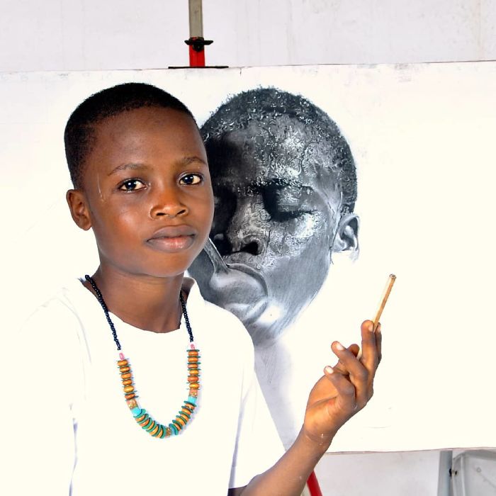 11-Year-Old Kid From Nigeria Creates Hyperrealistic Drawings, And The Result Will Blow Your Mind 11-Year-Old Kid From Nigeria Creates Hyperrealistic Drawings, And The Result Will Blow Your Mind