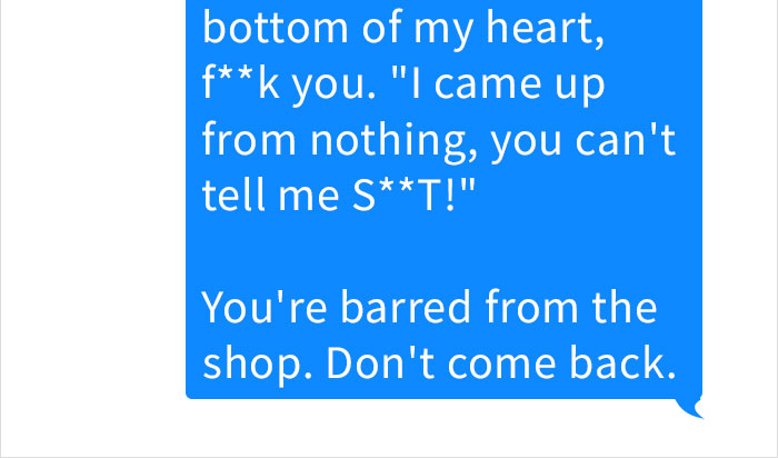 Customer Finds Out Tattoo Artist Is Convicted Felon And Demands Their Money Back, Shop Responds In Best Way Customer Finds Out Tattoo Artist Is Convicted Felon And Demands Their Money Back, Shop Responds In Best Way