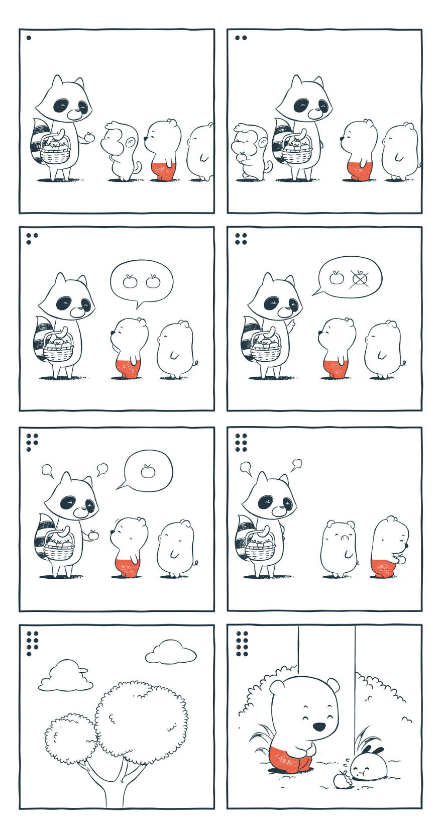 We Create Comics About A Cute Bear That Have Unexpected And Sometimes Dark Endings