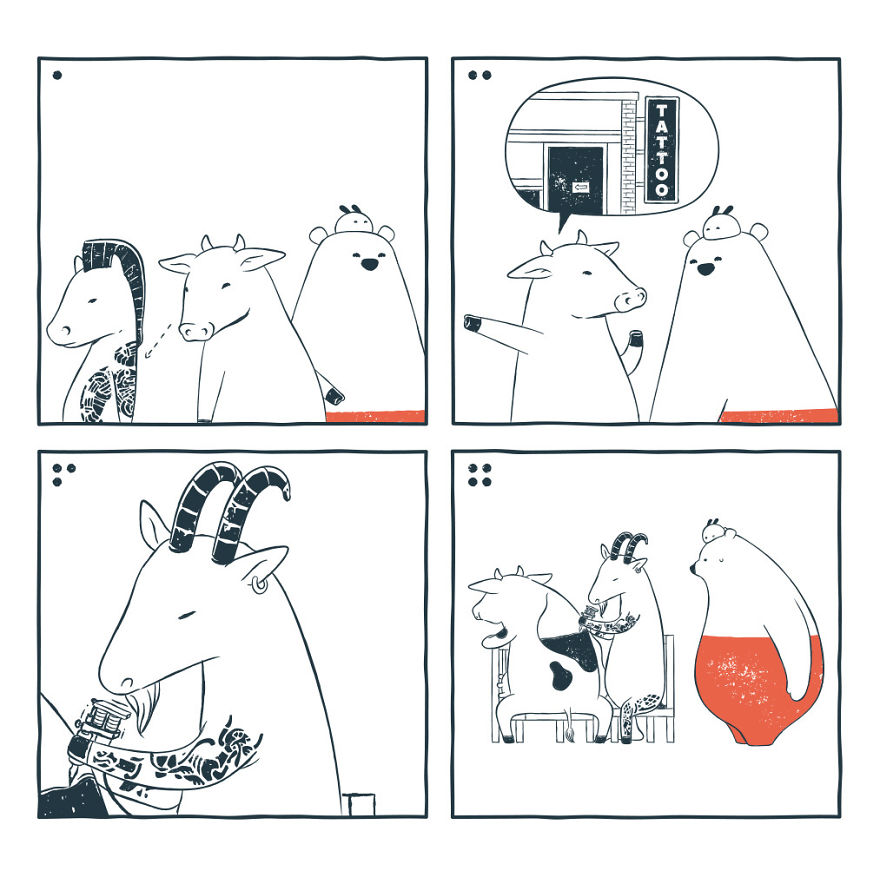 We Create Comics About A Cute Bear That Have Unexpected And Sometimes Dark Endings