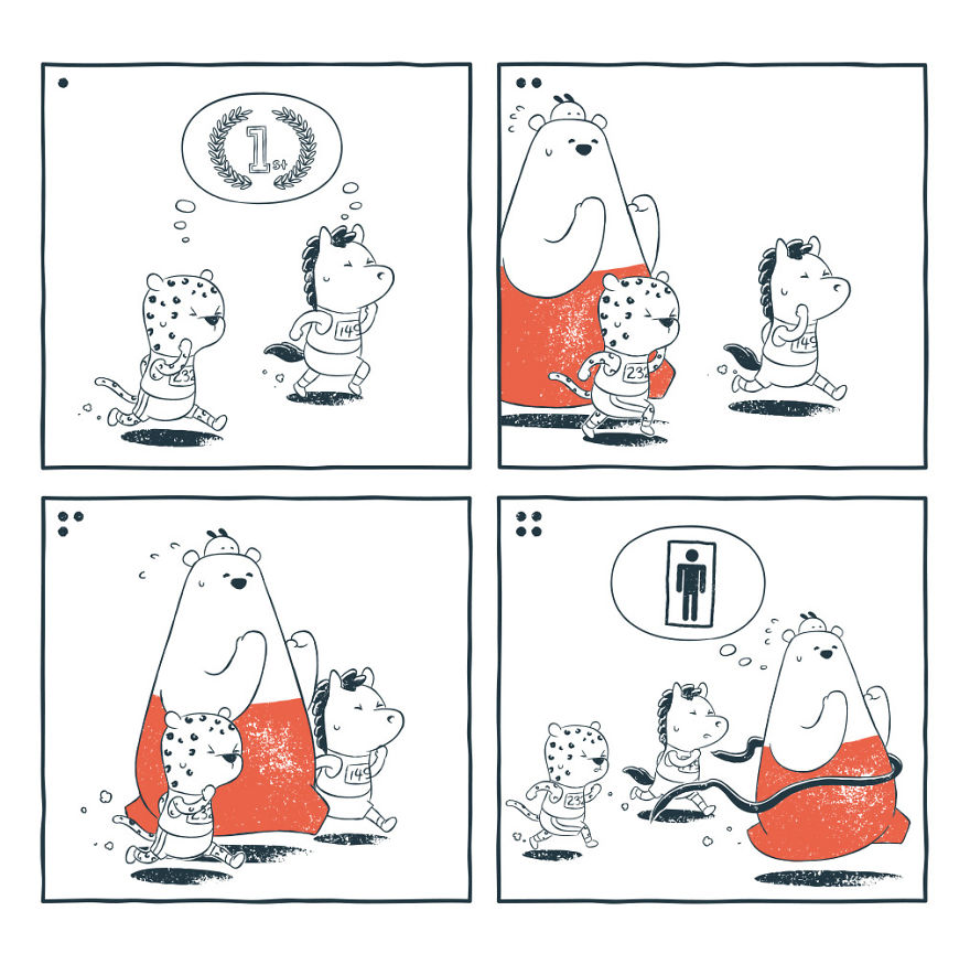 We Create Comics About A Cute Bear That Have Unexpected And Sometimes Dark Endings