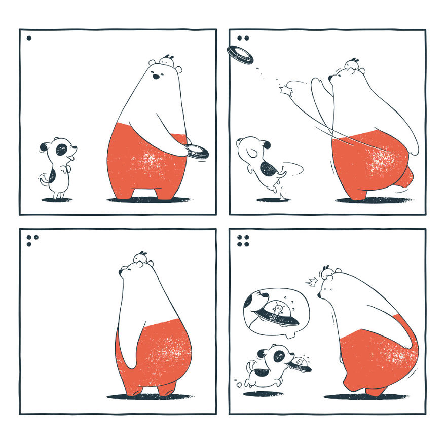 We Create Comics About A Cute Bear That Have Unexpected And Sometimes Dark Endings