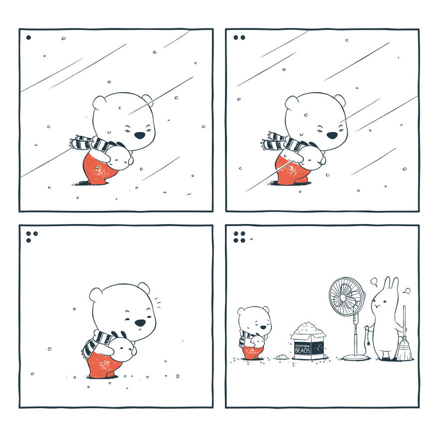 We Create Comics About A Cute Bear That Have Unexpected And Sometimes Dark Endings